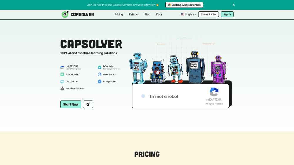 CapSolver: AI-Powered Fast, Affordable, and Versatile Captcha Solutions