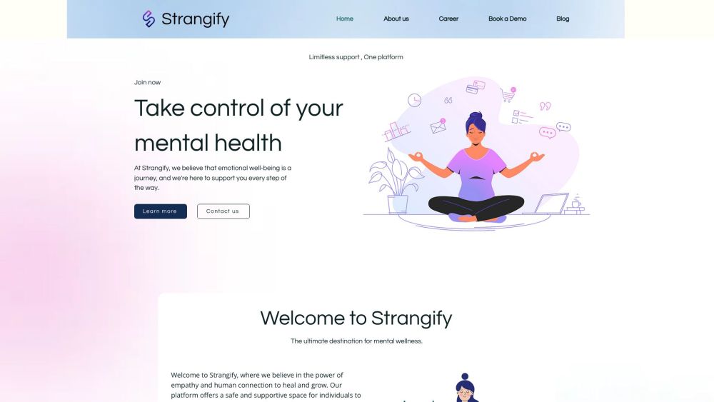 Strangify: Supportive Platform for Emotional Well-Being & Healing