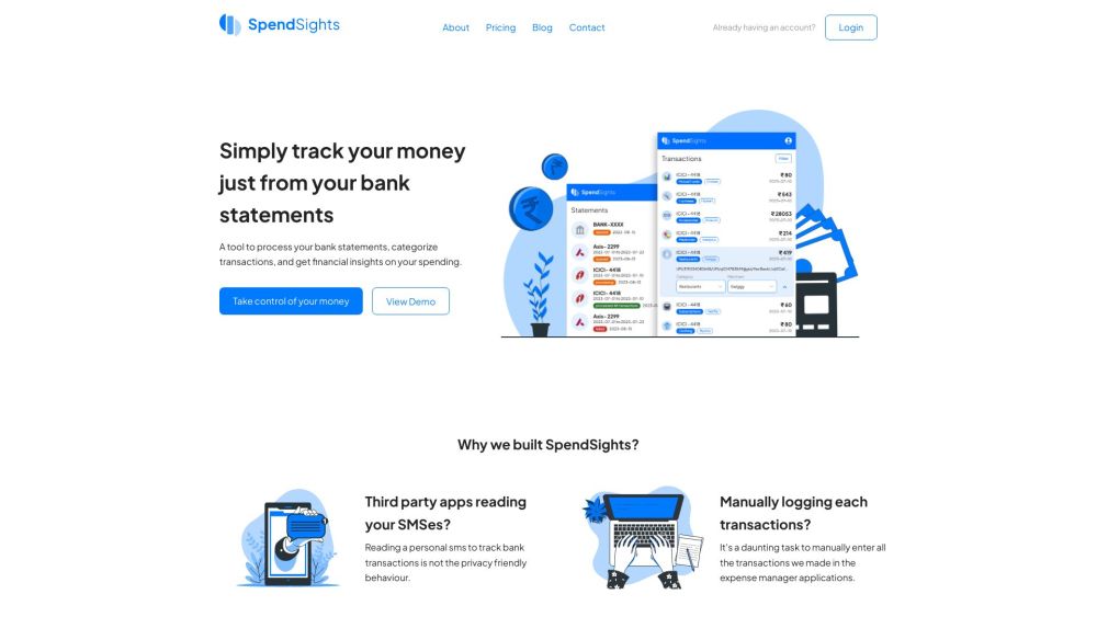 SpendSights: Analyze Spendings, Categorize Transactions, Financial Insights