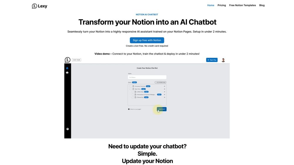 Notion Chatbot: AI Assistant for Notion & Website Widget Integration