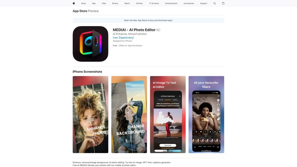 MEDIAI: AI Photo Editing, Text-to-Image & GPT Chat Creative Tools