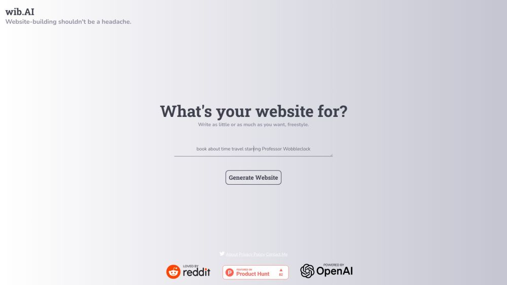 wib.AI: Hassle-Free Website Builder with Powerful Customization Tools