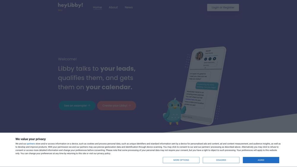 HeyLibby.ai : AI Assistant for Lead Qualification & Scheduling