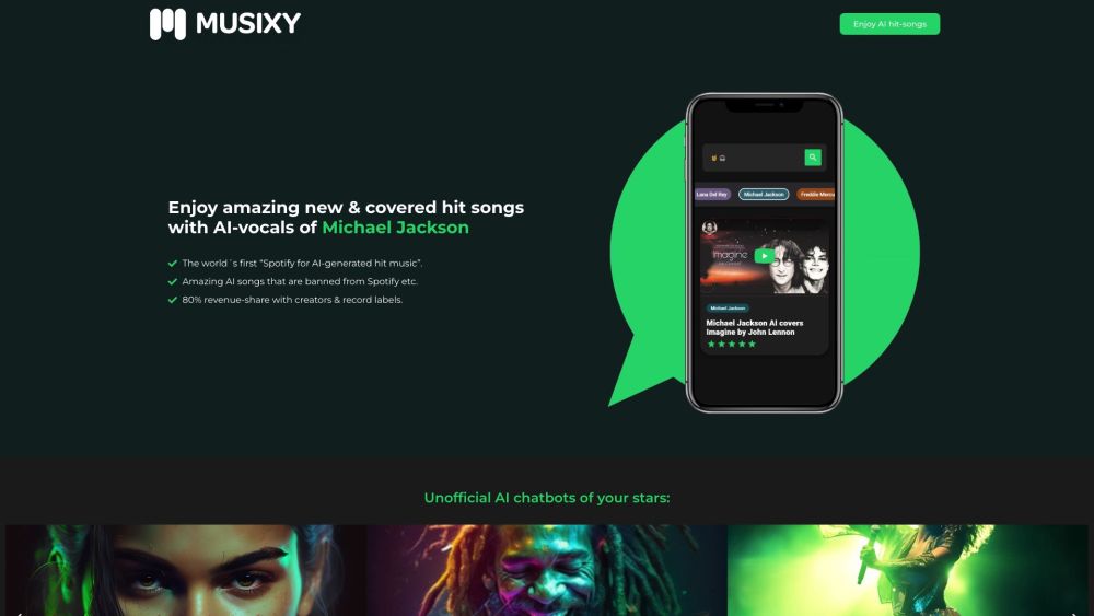 Musixy.ai: AI Hit Music & Covers with Star Vocals