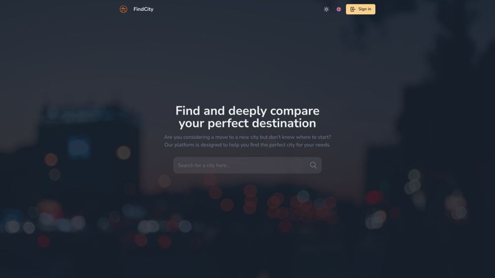 FindCity : Use cases, Pricing, Reviews, Core features, alternatives