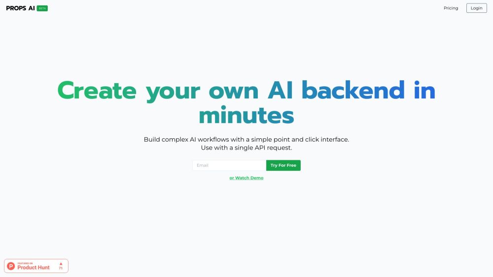 Props AI: Build Complex AI APIs Easily with Low Code Implementation