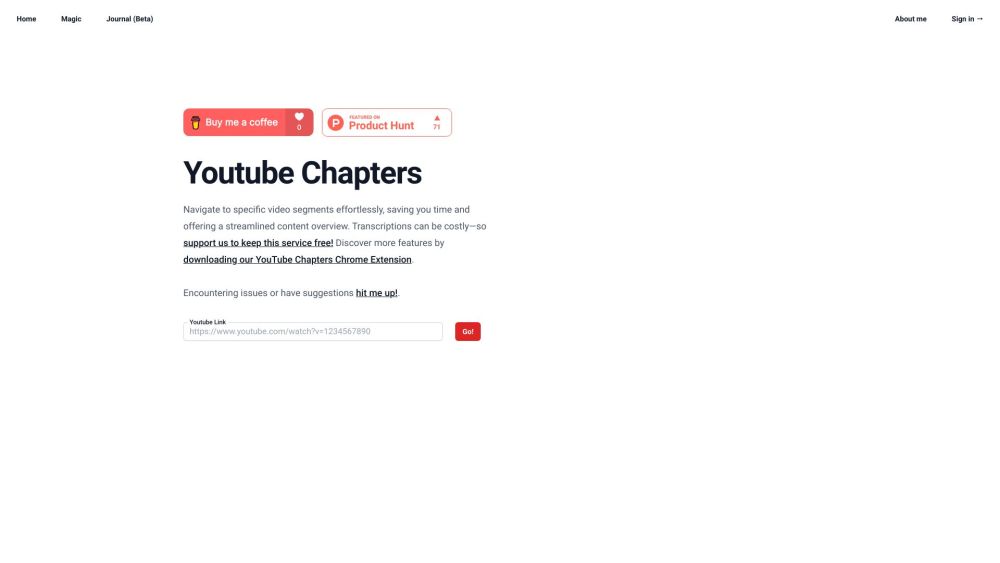 YouTubeChapters.app: Simplify Key Point Extraction from YouTube Videos