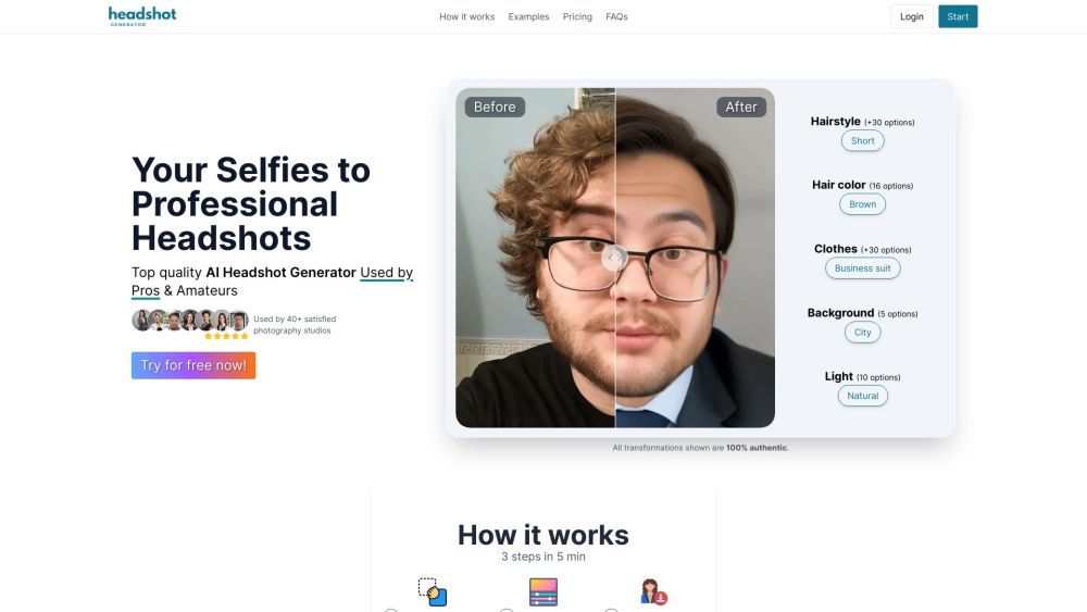 HeadshotGenerator: Transform Selfies into Professional Headshots Instantly