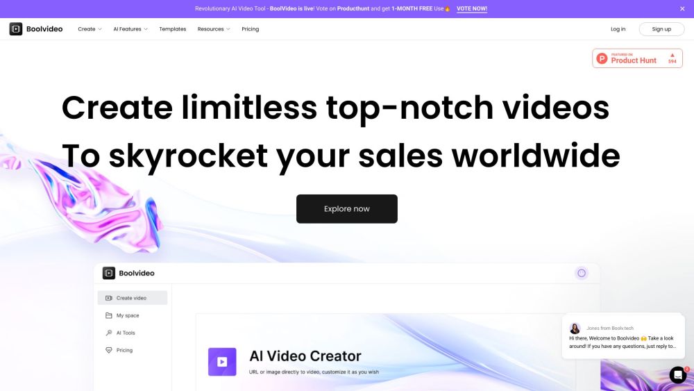 Boolvideo: AI-Powered Tool for Effortless Pro Video Production