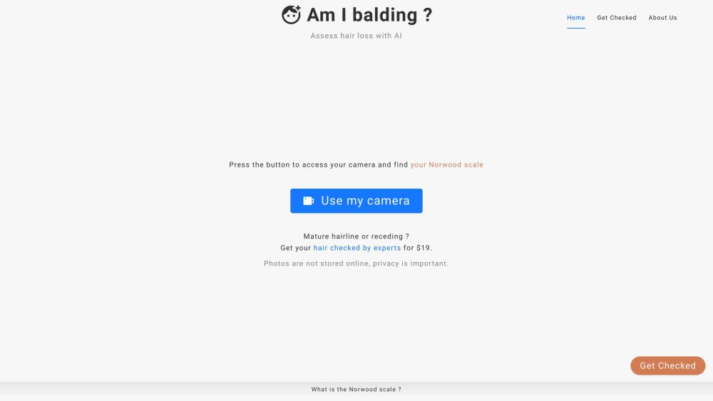 Amibalding.co: AI Analysis and Personalized Hair Loss Solutions