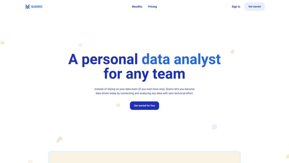 Querio: User-friendly Analytics Tool for Non-techies, Diverse Data Sources