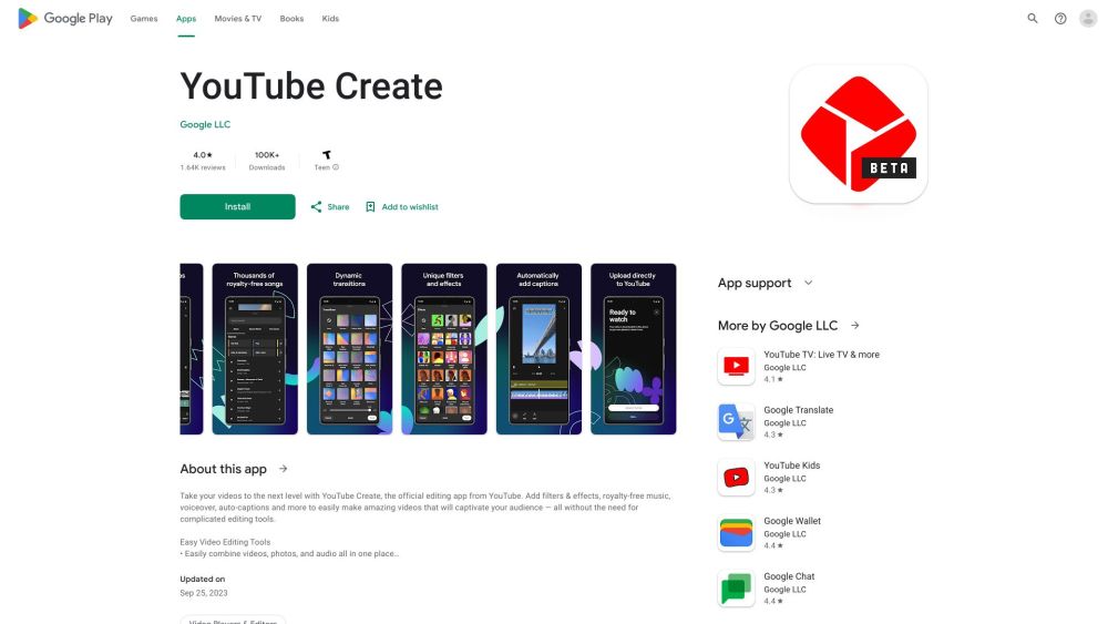 YouTube Create: Easy Video Editing with Filters, Music, and Auto-Captions