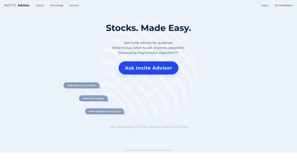 Incite: Real-Time Stock Insights & Buy/Sell Advice via Polymorphic AI