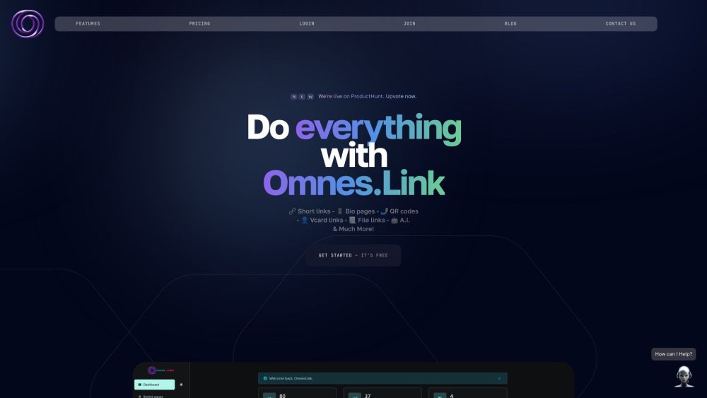 Omnes.Link: Digital Suite for Marketing, QR Codes, AI Writing