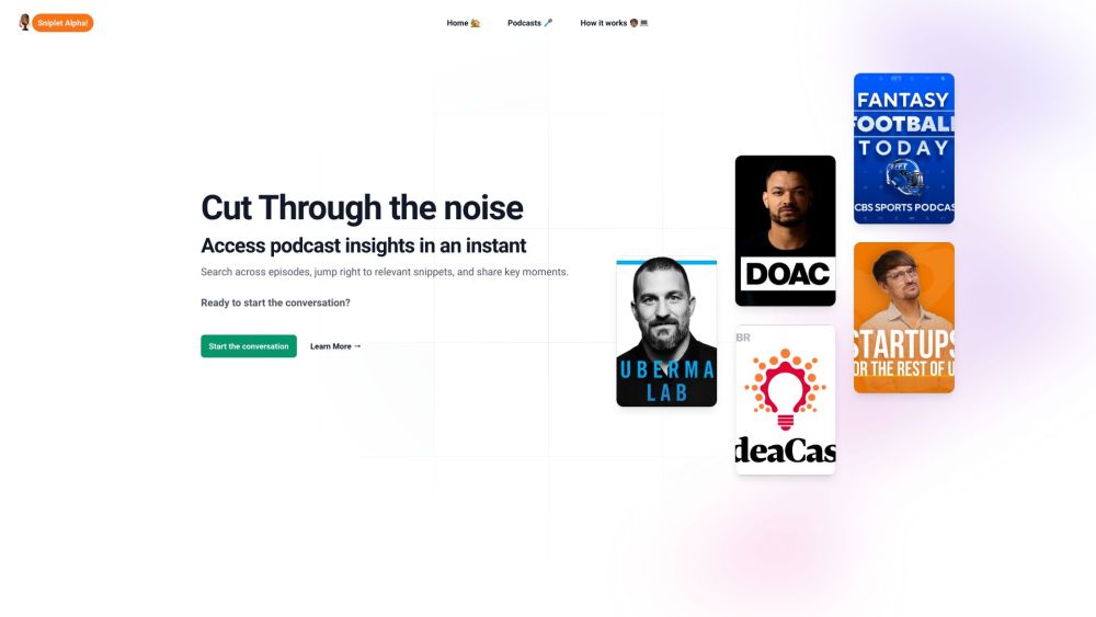 Sniplet: Deep Search, Discover Snippets, Find Relevant Podcast Segments