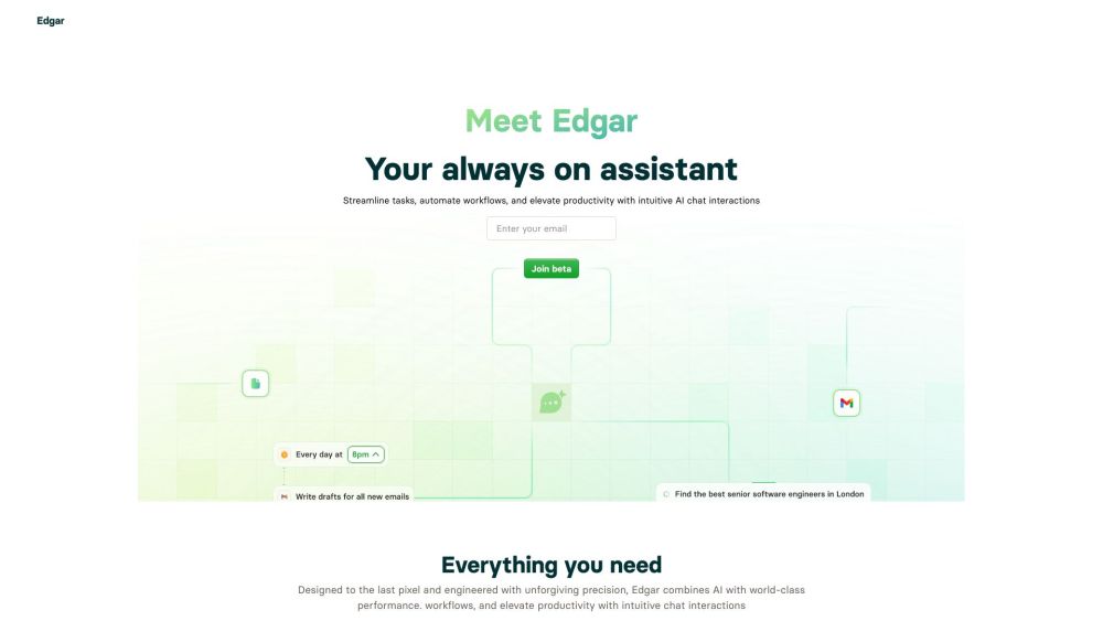 Edgar: AI Assistant - Save Time in Personal & Professional Life