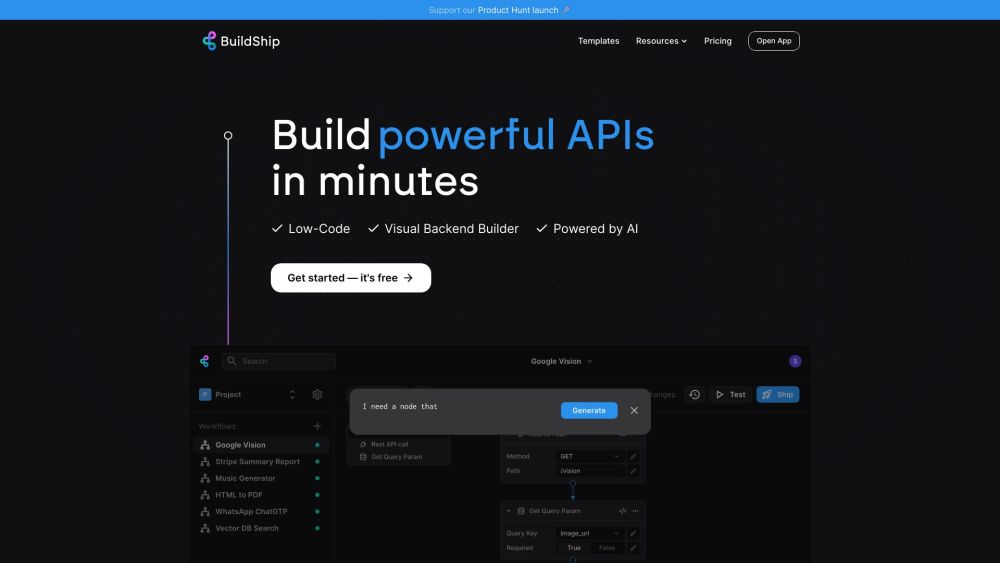 BuildShip: Low-Code AI Platform for APIs, Jobs, & Cloud Functions