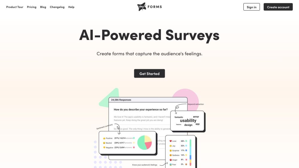 Yay! Forms: AI-Powered Form & Survey Builder to Capture Audience Feelings