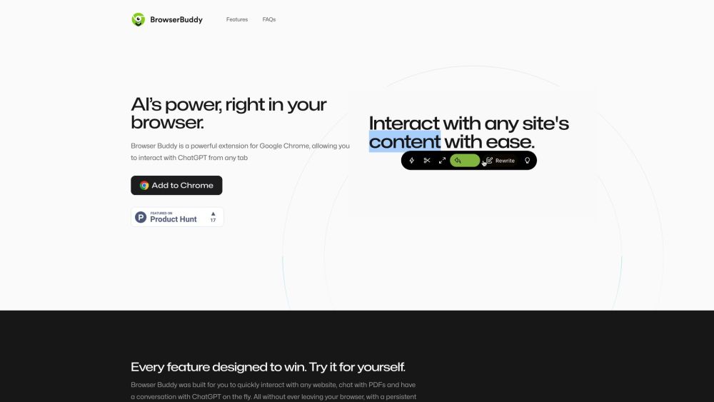 Browser Buddy: ChatGPT for Productive, Private Browsing in Chrome