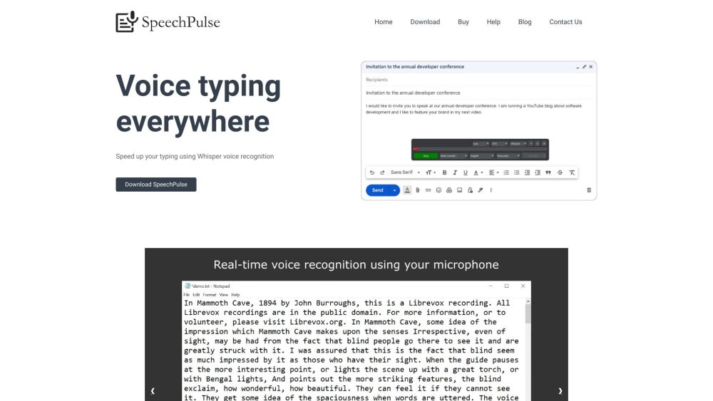 SpeechPulse: Real-Time Speech Recognition & Transcription Features