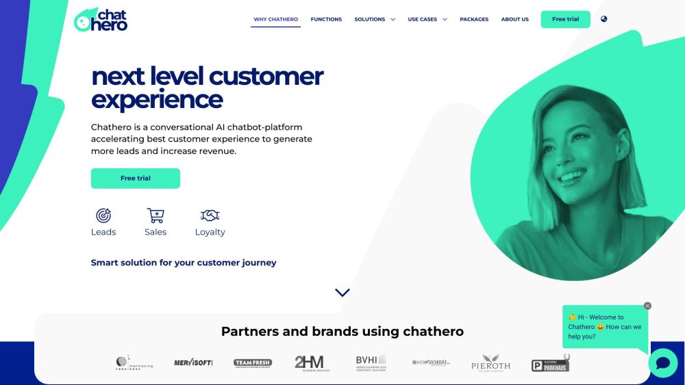 Chathero AI: Elevate Dialogues, Turbocharge Sales with AI-Driven Chatbots