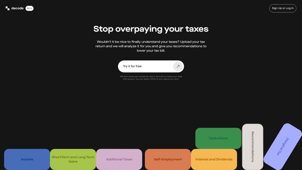 Decode.tax: Upload Returns & Get Smart Tax-Saving Recommendations