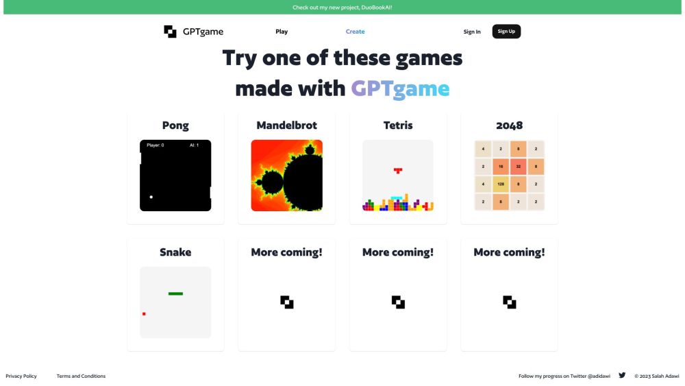 GPTGame: Generate Fun JavaScript Games Instantly - No Coding Required