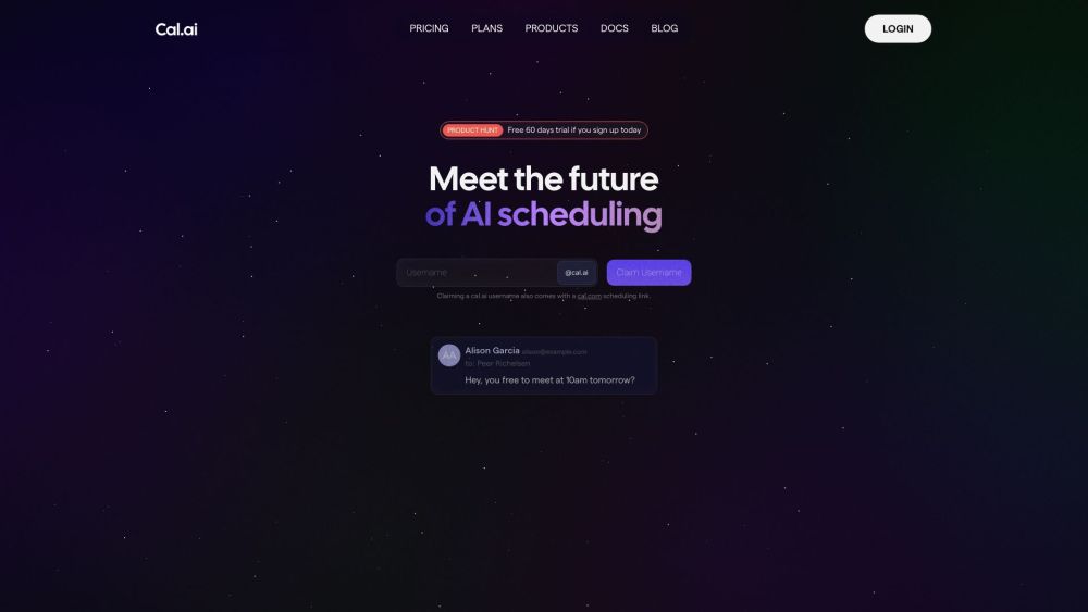 Cal.ai : AI Scheduling Assistant for Automated Meeting Setups