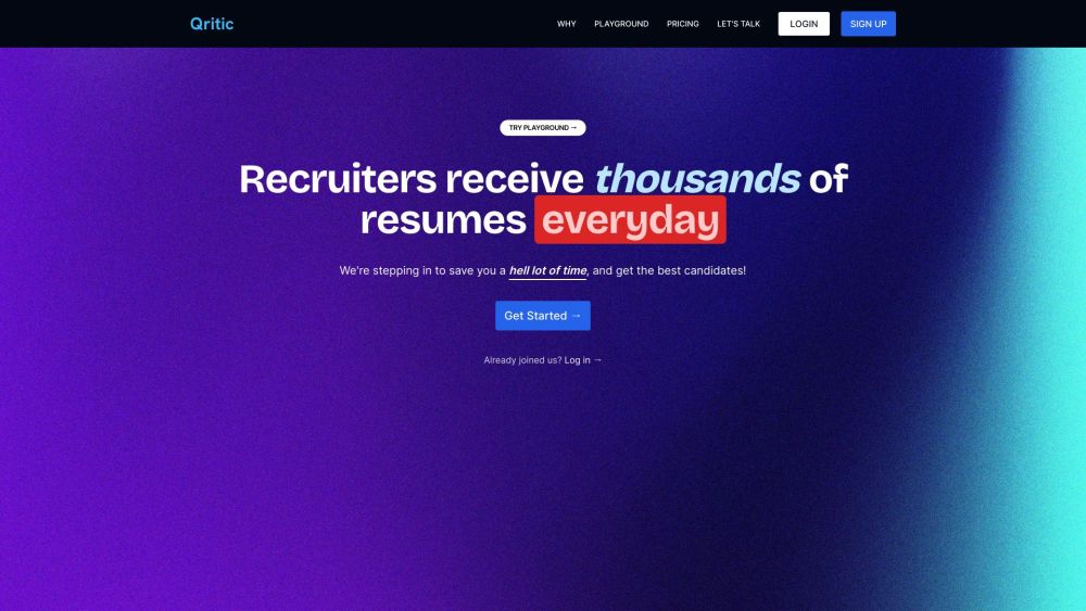 Qritic: Resume Ranking Tool for Recruiters - Features, Pricing & Reviews