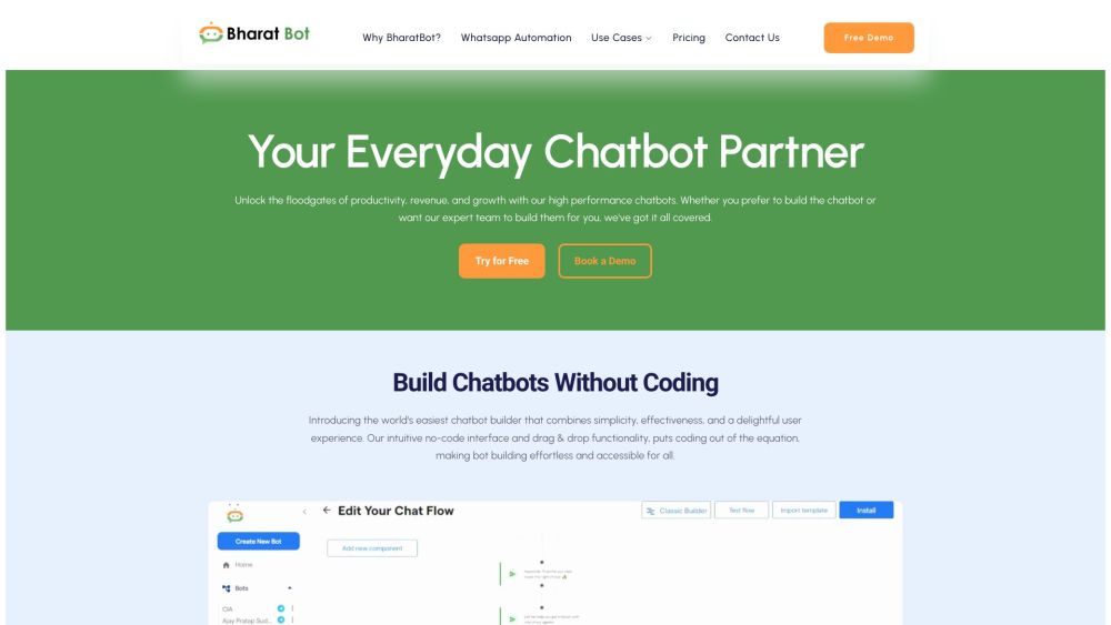 BharatBot : Use cases, Pricing, Reviews, Core features, alternatives BharatBot : Use cases, Pricing, Reviews, Core features, alternatives