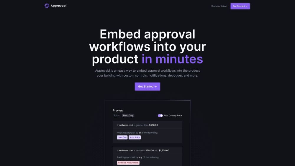 Approvabl: AI Approval Workflows, Custom Controls, Notifications & More