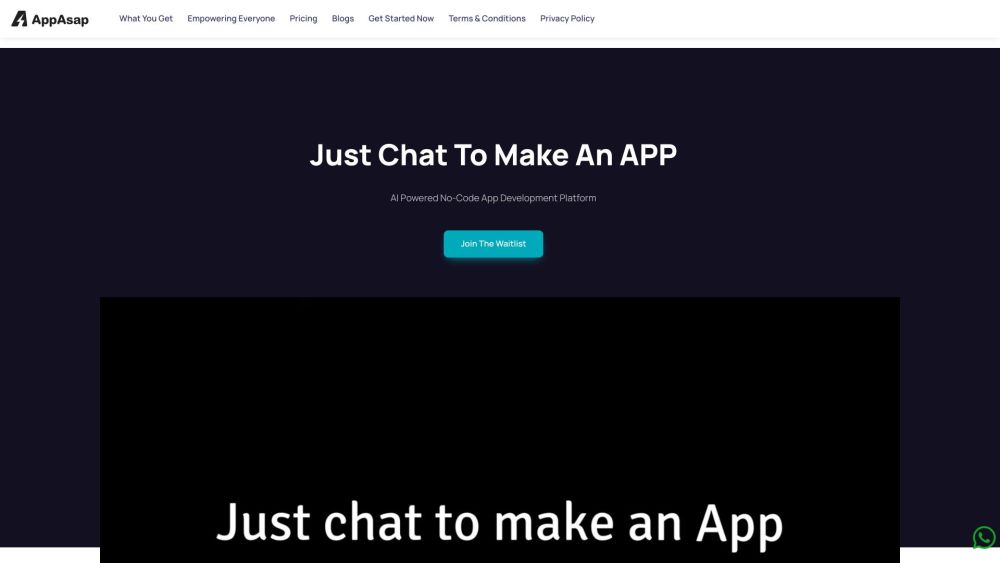 AppAsap: AI No-Code App Builder - Chat, Create, Deploy in 5 Minutes