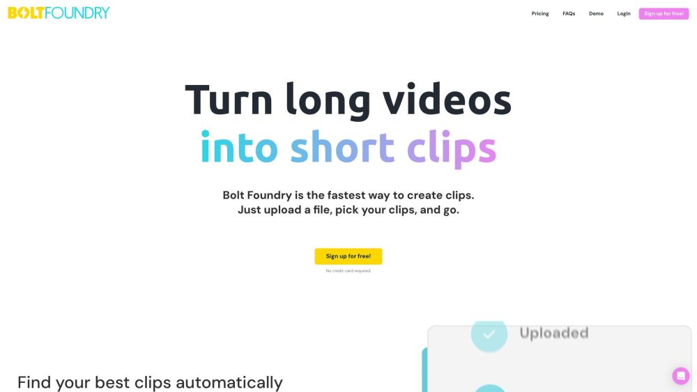 Bolt Foundry: Quick Video Clipping, Free Transcripts, Easy Editing