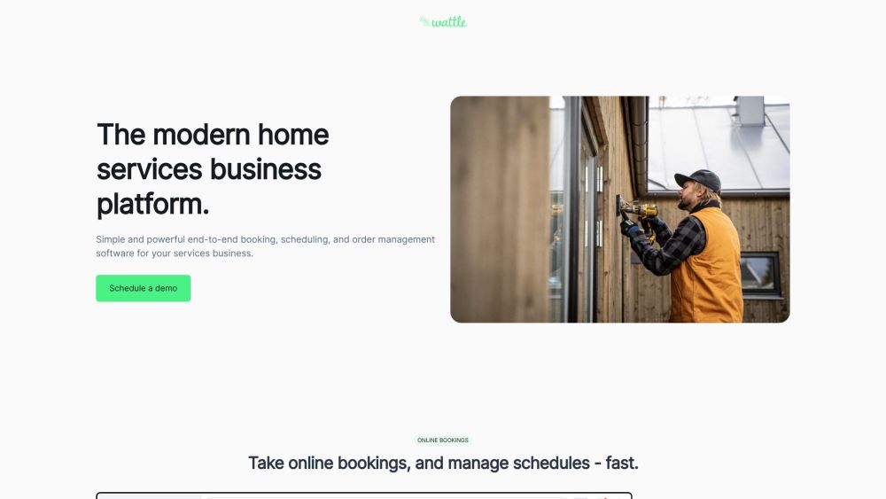 Wattle: AI Online Platform for Home Service Management & Operations