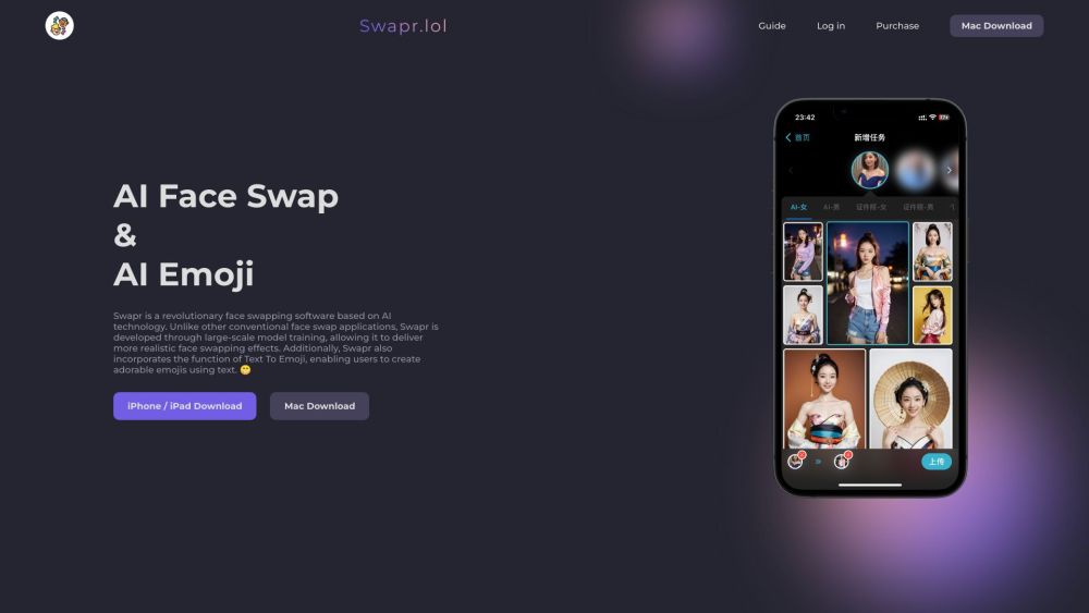 Swapr: Revolutionary AI Face Swapping with Realistic Effects