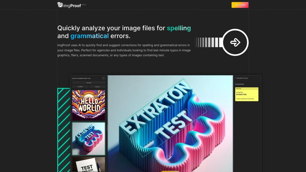 imgProof: AI Tool for Detecting Spelling & Grammar Errors in Images