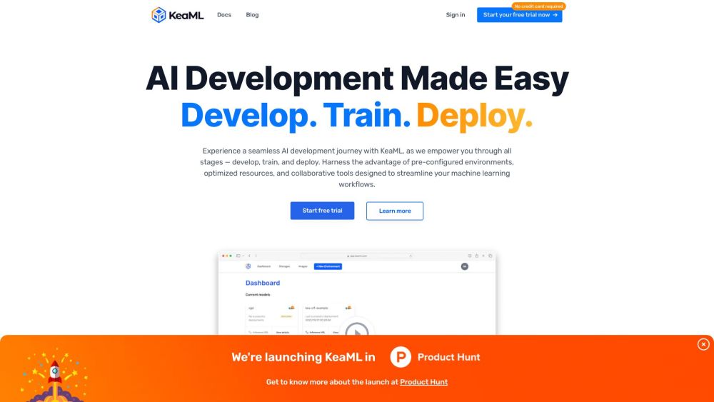 KeaML: AI Development Platform for Training, Deployment & Empowerment