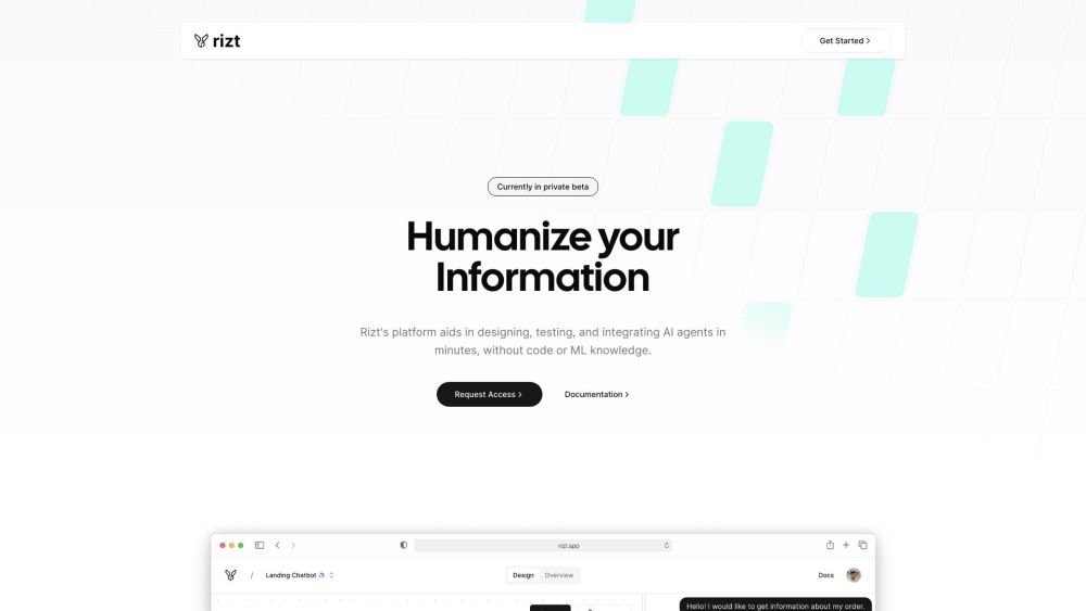 Rizt: Design, Analyze & Integrate AI Agents Without Coding