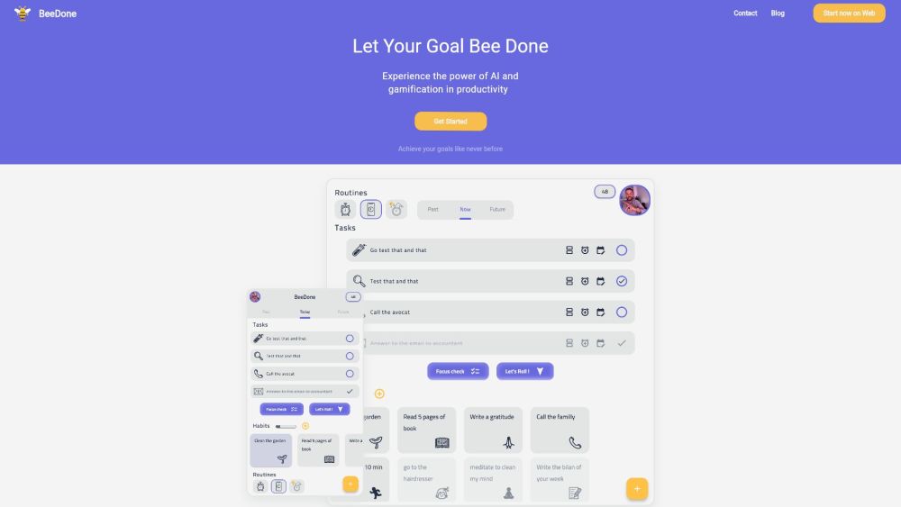 BeeDone: AI-Powered App with Gamification for Productivity & Motivation