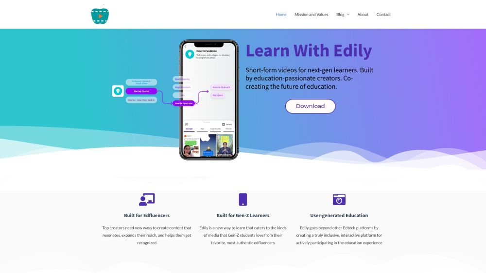 Edily: Short-Form Learning Videos Tailored for Gen-Z Students