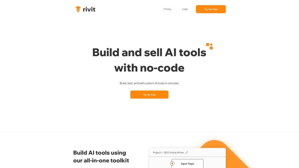 Rivit: All-in-One No-Code AI Tool Builder with LLM Integrations