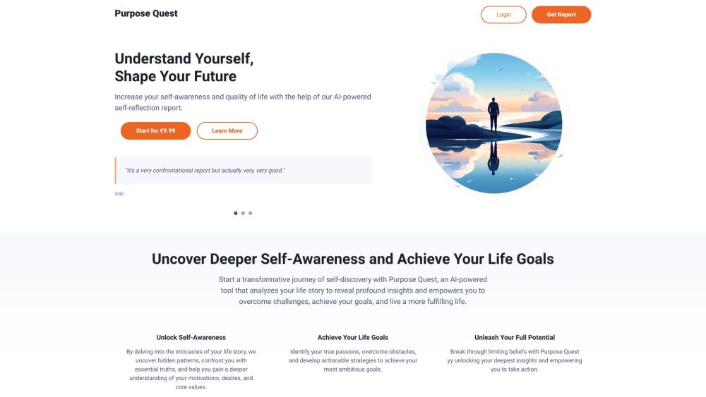 Purpose Quest: Boost Self-Awareness with AI Reflection Tool