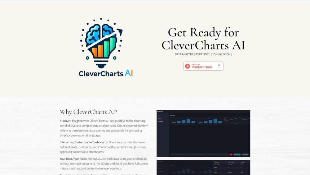 CleverCharts AI: Transform Data into AI-Assisted Analytics Insights