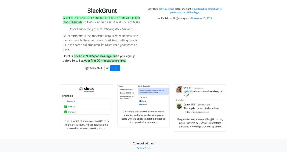 SlackGrunt: AI for Slack Onboarding, Task Tracking, and More