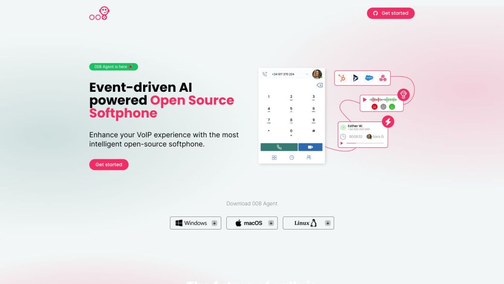 008 Agent Softphone: Event-Driven AI Powered & Open Source