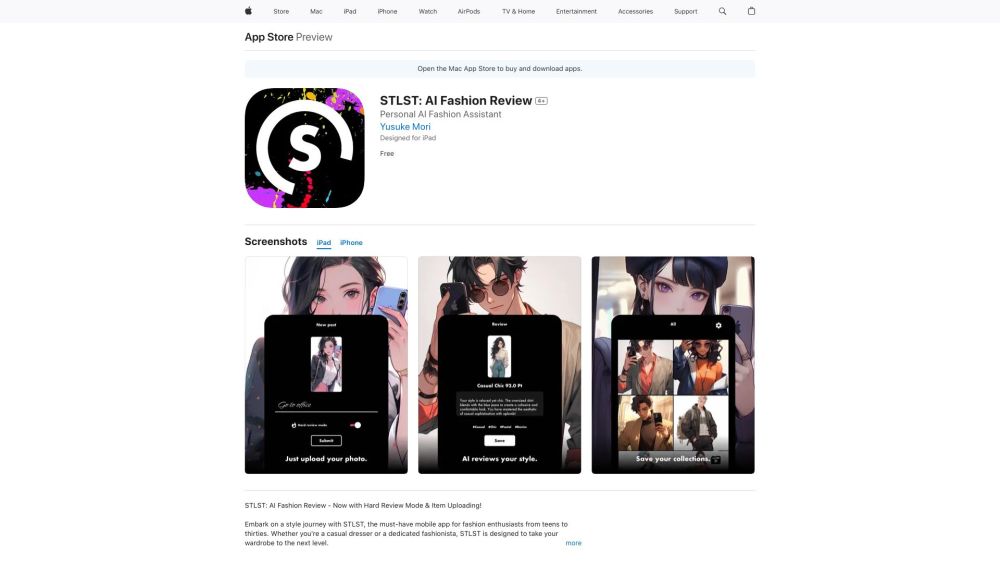 STLST: AI Fashion Review : Upload Photo for Instant AI Style Analysis