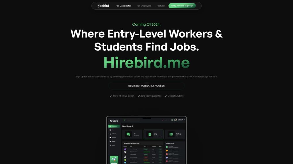 Hirebird.me : Use cases, Pricing, Reviews, Core features, alternatives