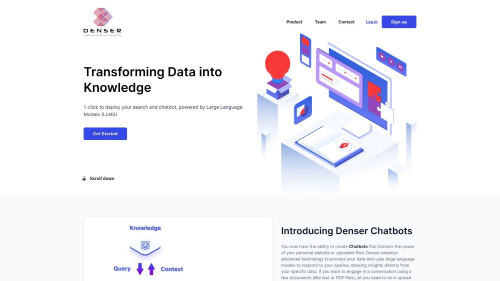 denser.ai: Create Custom Chatbots from Your Website or Uploaded Files