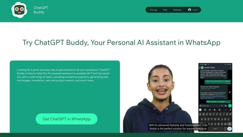 ChatGPT Buddy: Personal AI Assistant for WhatsApp Chats