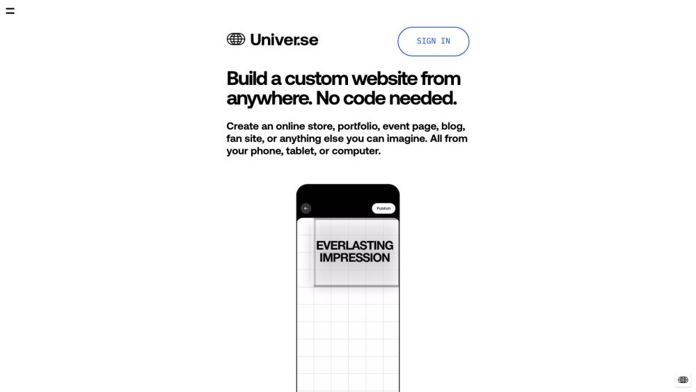 Universe: A Magical New Way to Build Websites Effortlessly : Key Features